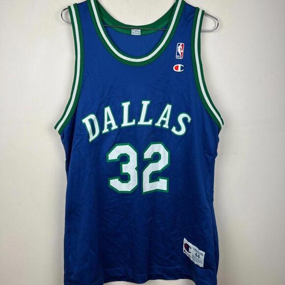 Vintage Dallas Mavericks Jamal Mashburn #32 Champion Jersey size 44 L - Picture 1 of 7